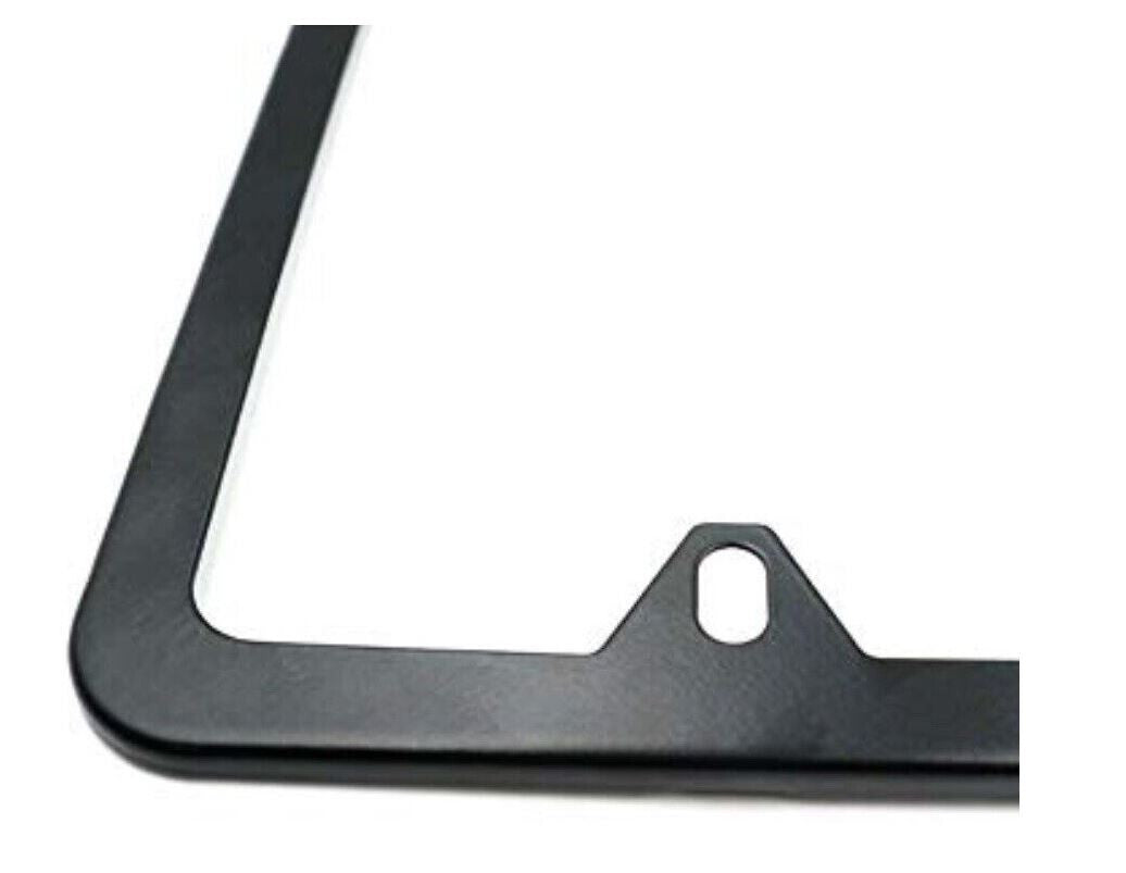 Car license plate frame cover cap, trunk ultra-thin metallic black, suitable  for ford