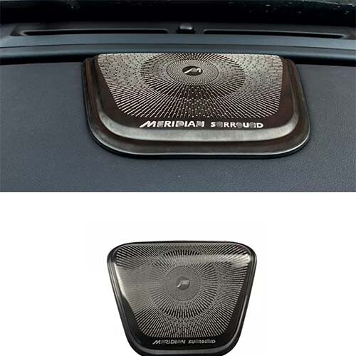 for Jaguar XF 2021-2023 Black Steel Cover Trim 1PCS Dashboard Speaker Sound