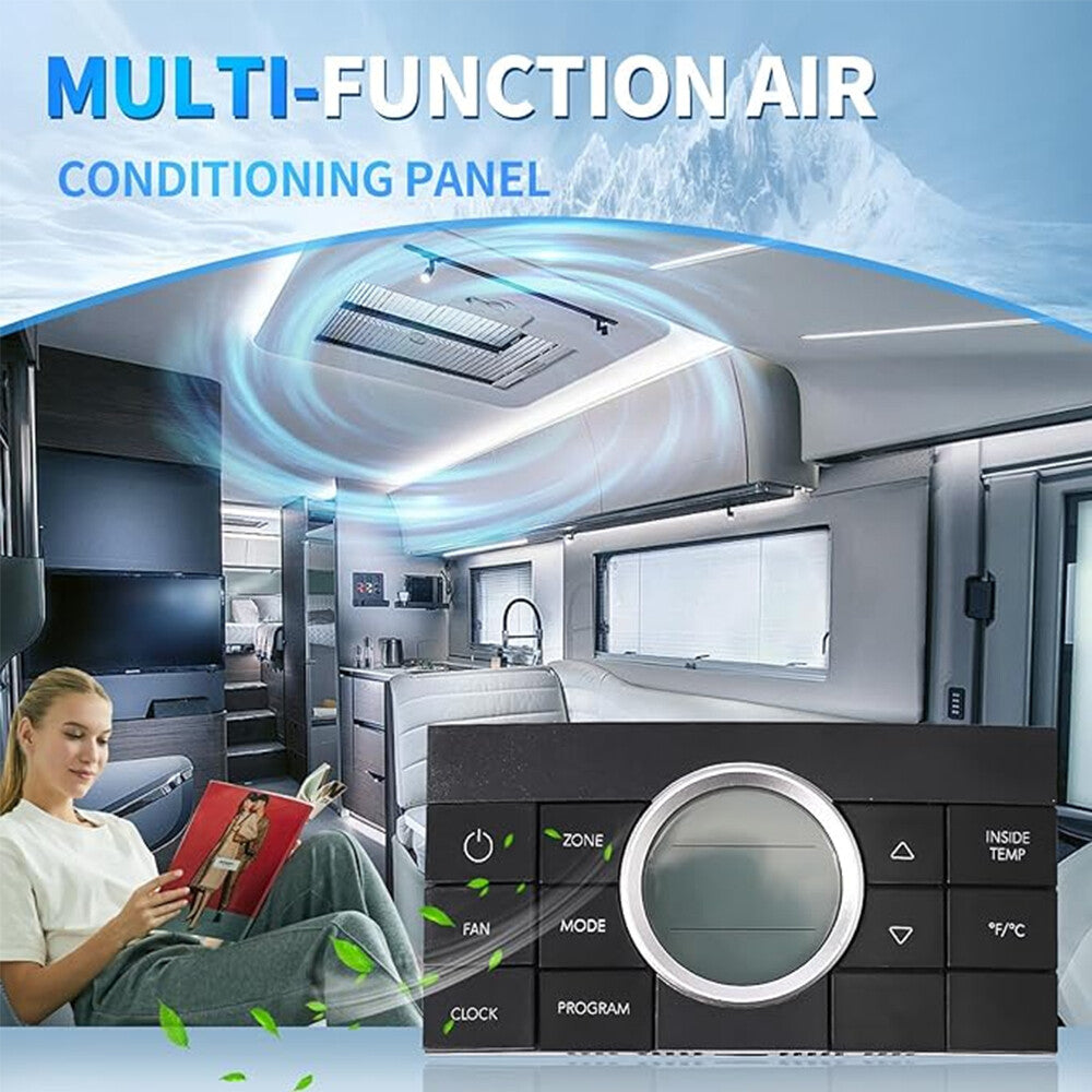 10 Buttons 3314082.000 RV Multi-Zone Comfort Control Center II Thermostat Black