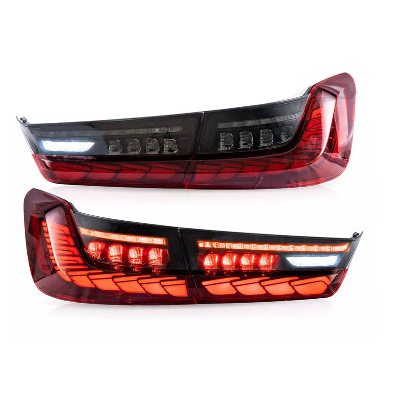 LHRH Red Styel OLED Tail Lights For 2019-22 for BMW 3 Series G20 G80 M3 w/start-up