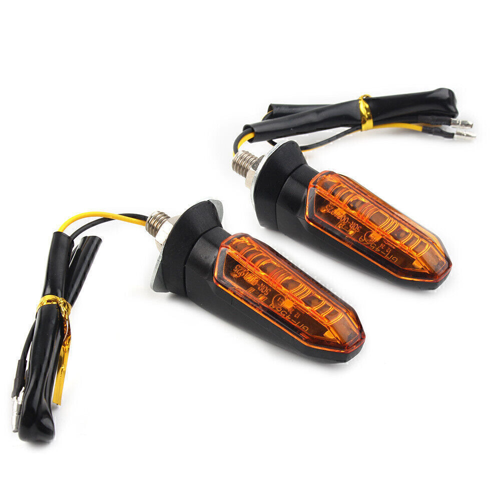 Universal Motorcycle LED Turn Signal Indicator Amber Blinker Light Lamp Amber