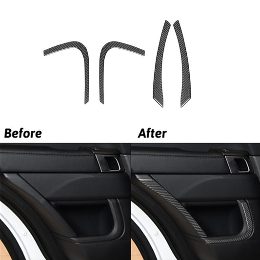 Carbon Fibre Rear Door Panel Trim For Land for Range Rover Sport 2014-17