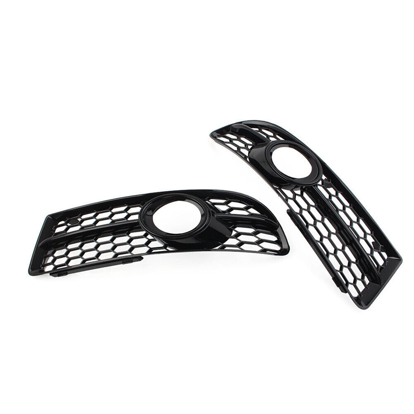 A pair of for Audi A4 B7 S Series 2005-2008 Trim Honeycomb fog light grille mesh