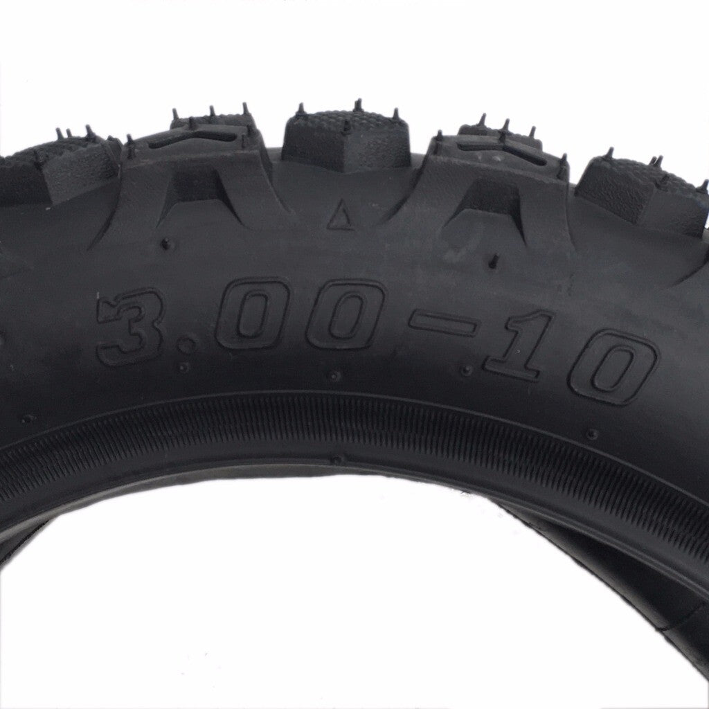 80/100-10 3.00-10 Knobby tires + inner tubes suitable for off-road trekking and dirt-prone motorcycles.