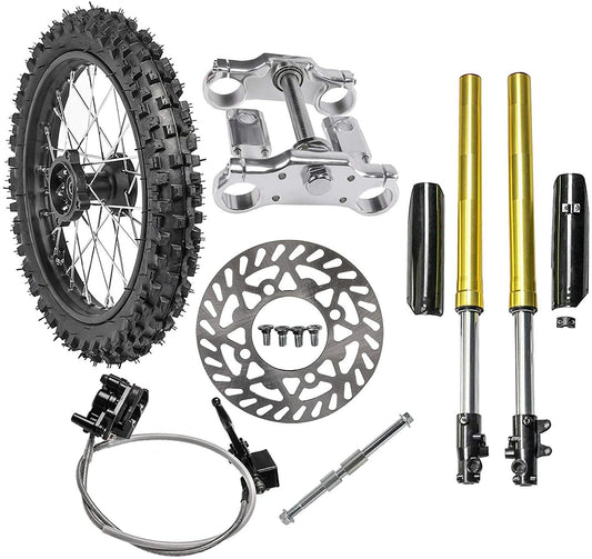 14-inch wheels, 60/100-14 tires + fork impact mud pit bicycle CRF70 XR70 KX65 CRF110