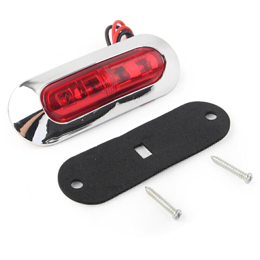 5x 4 LED Side Clearance Marker Light Fit Car Truck Trailer Pickup 12V 24V RED