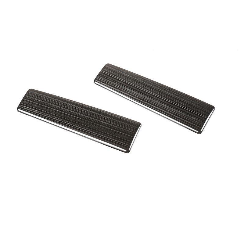 for Toyota FJ Cruiser 2007-2021 Black Steel Rear Inner Door Handle Cover Decor