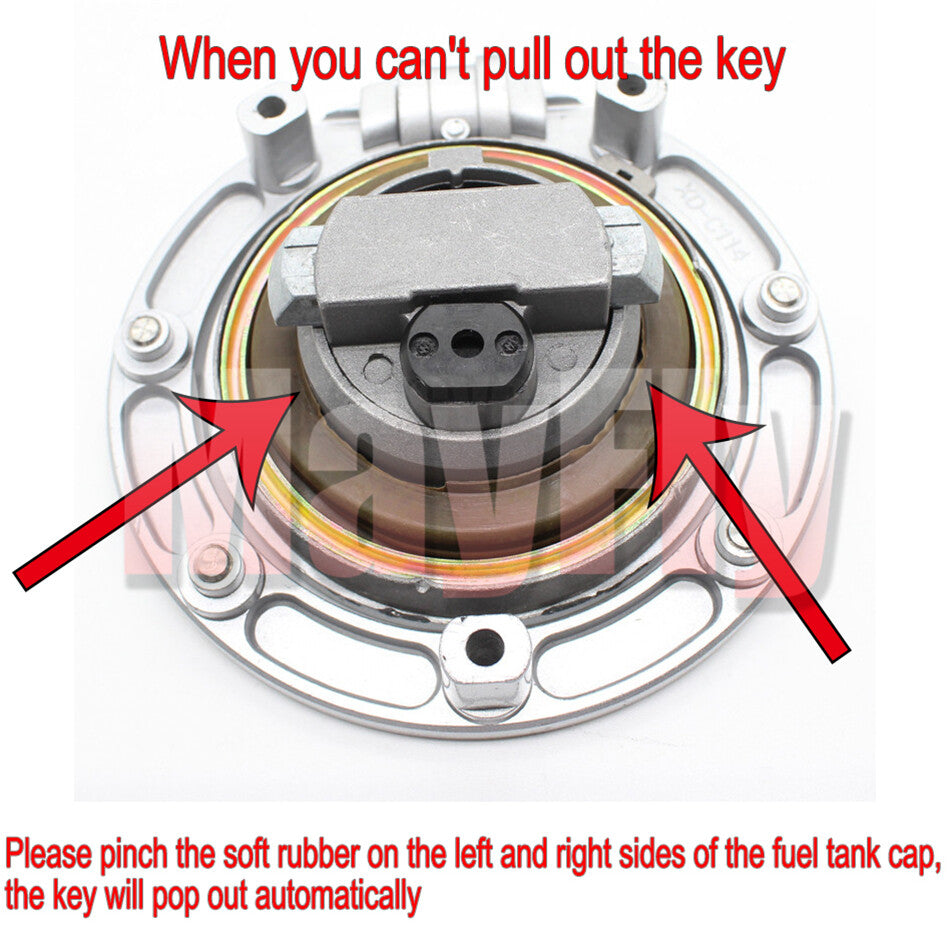 fit For VT250 CBF500/600/1000 NT650/700 Fuel Gas Tank Cap Cover Lock w/ Key