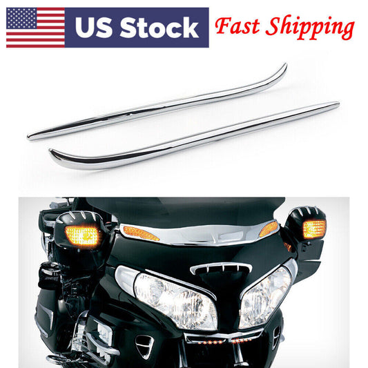 Front Fairing Scoop Air Vent Duct Trim Fit for Honda Goldwing GL1800 2001-2011