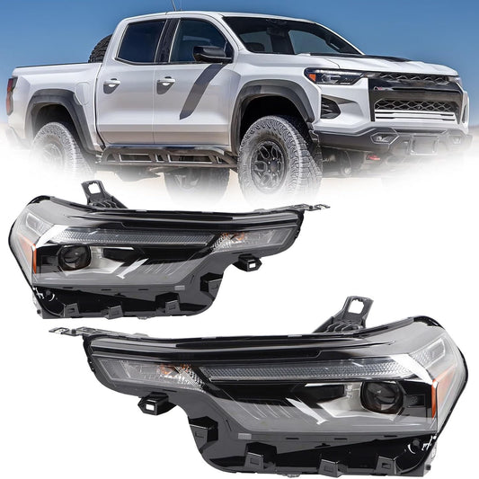 FULL LED Headlight Assembly For 2023-2025 for Chevrolet Colorado Driver/Passenger