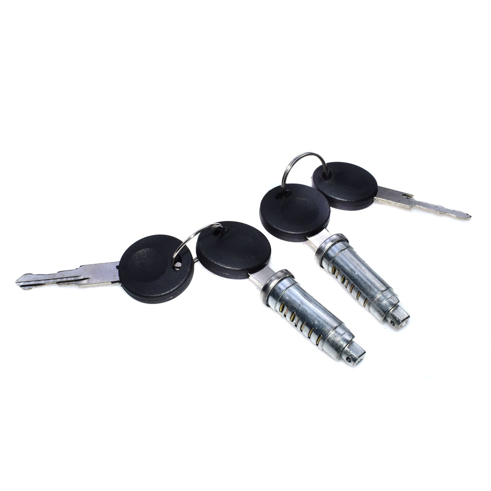 A set of 2-door lock cylinder barrels and keys for Volkswagen EuroVan Transporter MK4 T4