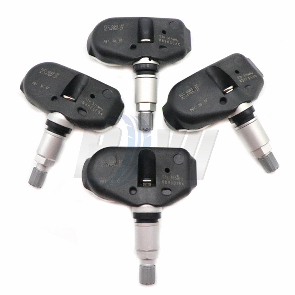 4x TPMS Tire Pressure Sensor 06421-S3V-A04 for 2005 2006 2007 2008 for Acura RL TL
