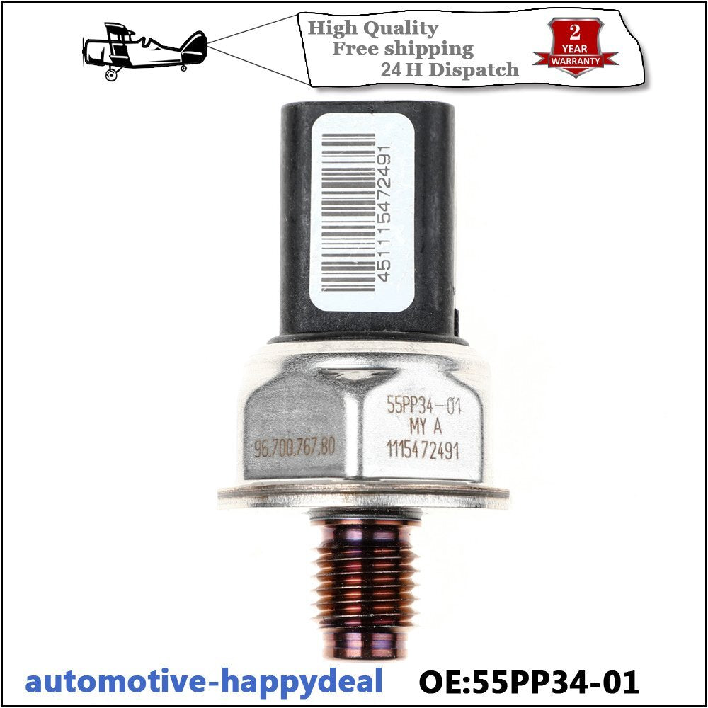 for PEUGEOT for CITROEN 1.4 1.6 HDi Diesel FUEL RAIL PRESSURE SENSOR 55PP34-01
