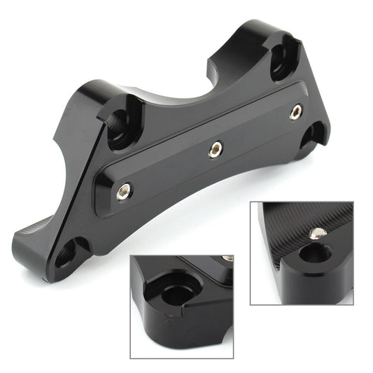Black Handlebar Clamp Handlebar Risers Top Clamp for Harley Touring 1997-2019