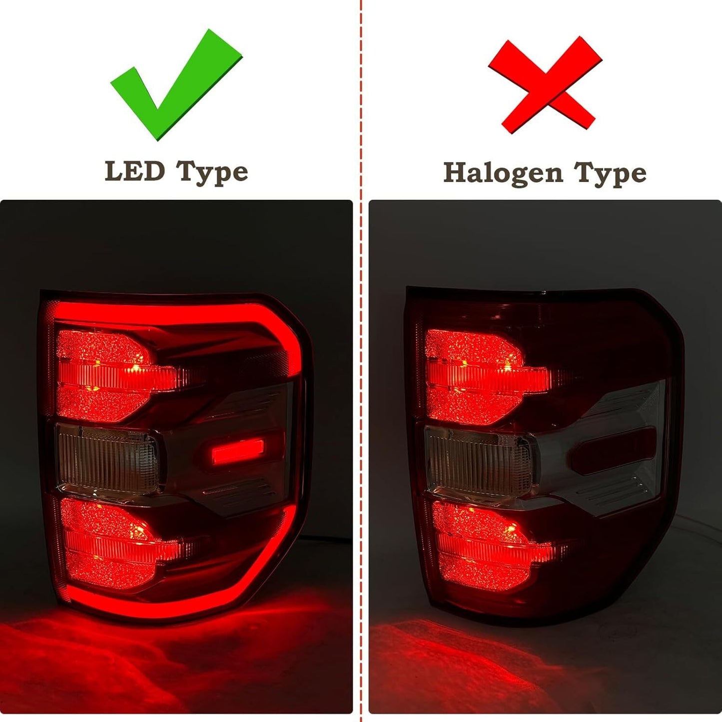 LED Tail Light Right Passenger Rear Lamp Fit for Ford Maverick Lariat 2022-2024