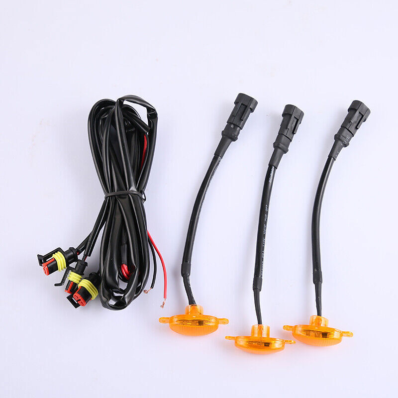 for Toyota RAV4 2016-2018 yellow Style Grill LED Amber Marker Light Kit