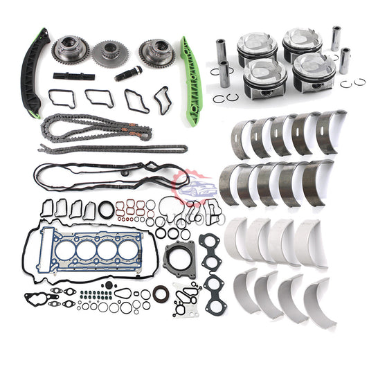M271 Engine Rebuild Kits - Bearings Set Pistons Rings Set for Mercedes-Benz W204