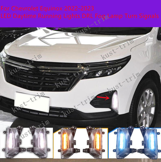 for Chevrolet Equinox 2022-2023 LED Bumper Fog Light Driving Lamps Switch Kit