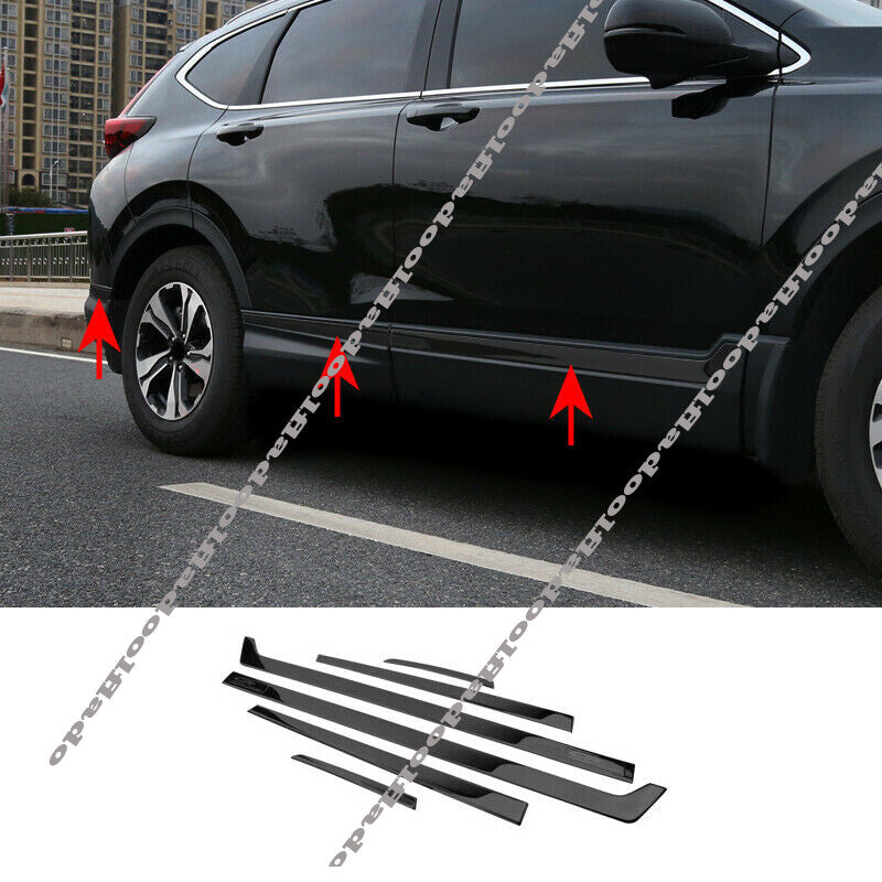 for Honda CR-V 2017-2022 Black titanium car Side Door Body Molding Trim Cover
