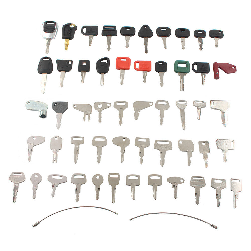 Heavy Equipment Key Set Keys Fit Bobcat For Caterpillar Fit for Volvo Fit JLG 52pcs