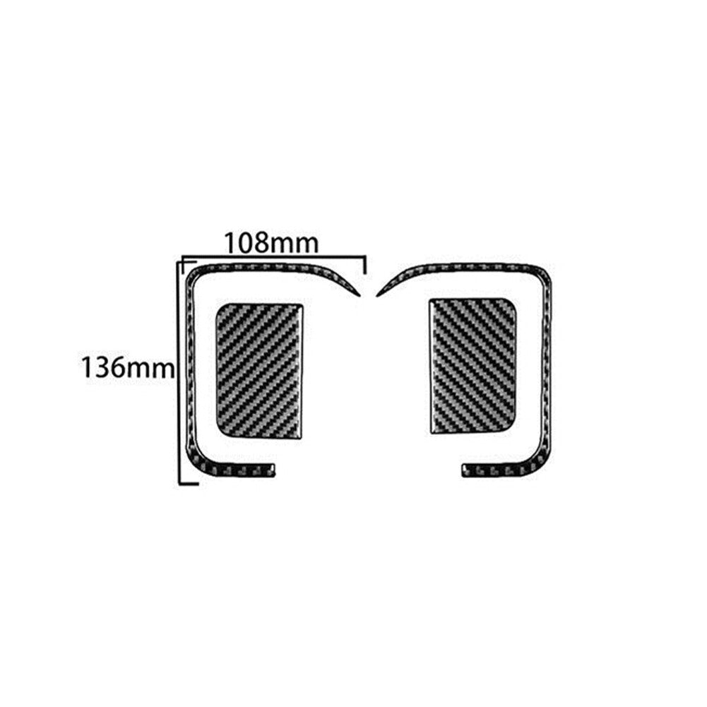 4pcs Carbon Fiber Rear Door Handle Cover Trim For Silverado for GMC for SIERRA 2014-2018