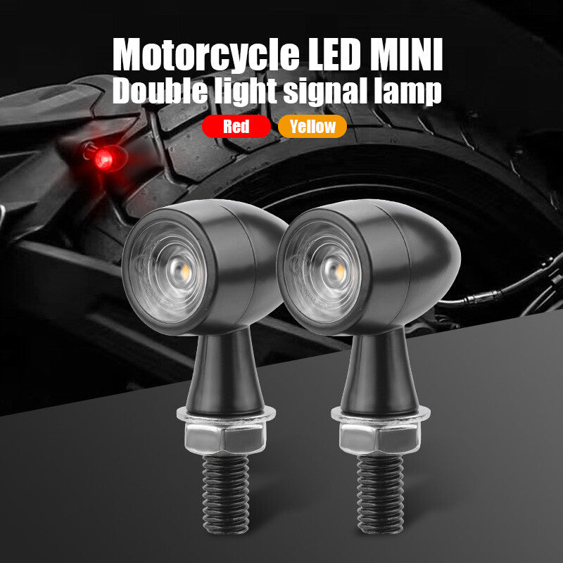 4X for Mini Motorcycle LED Bullet Turn Signals Brake Light Blinker Bobber Cafe Racer