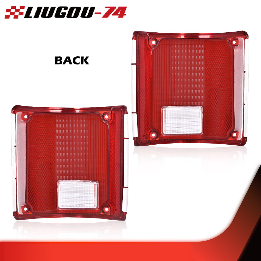 Fits 75-86 for Chevrolet C10 taillights, lens drive and passenger side 2-piece set