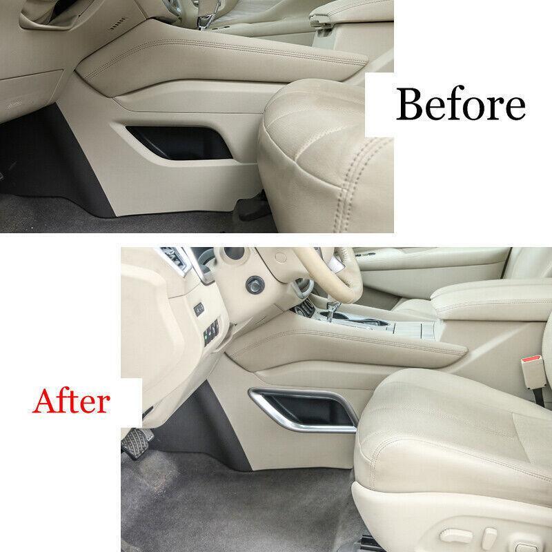 for Nissan Murano 2015-2021 Silver Matte Gear Shift Both Side Strip Cover Trim