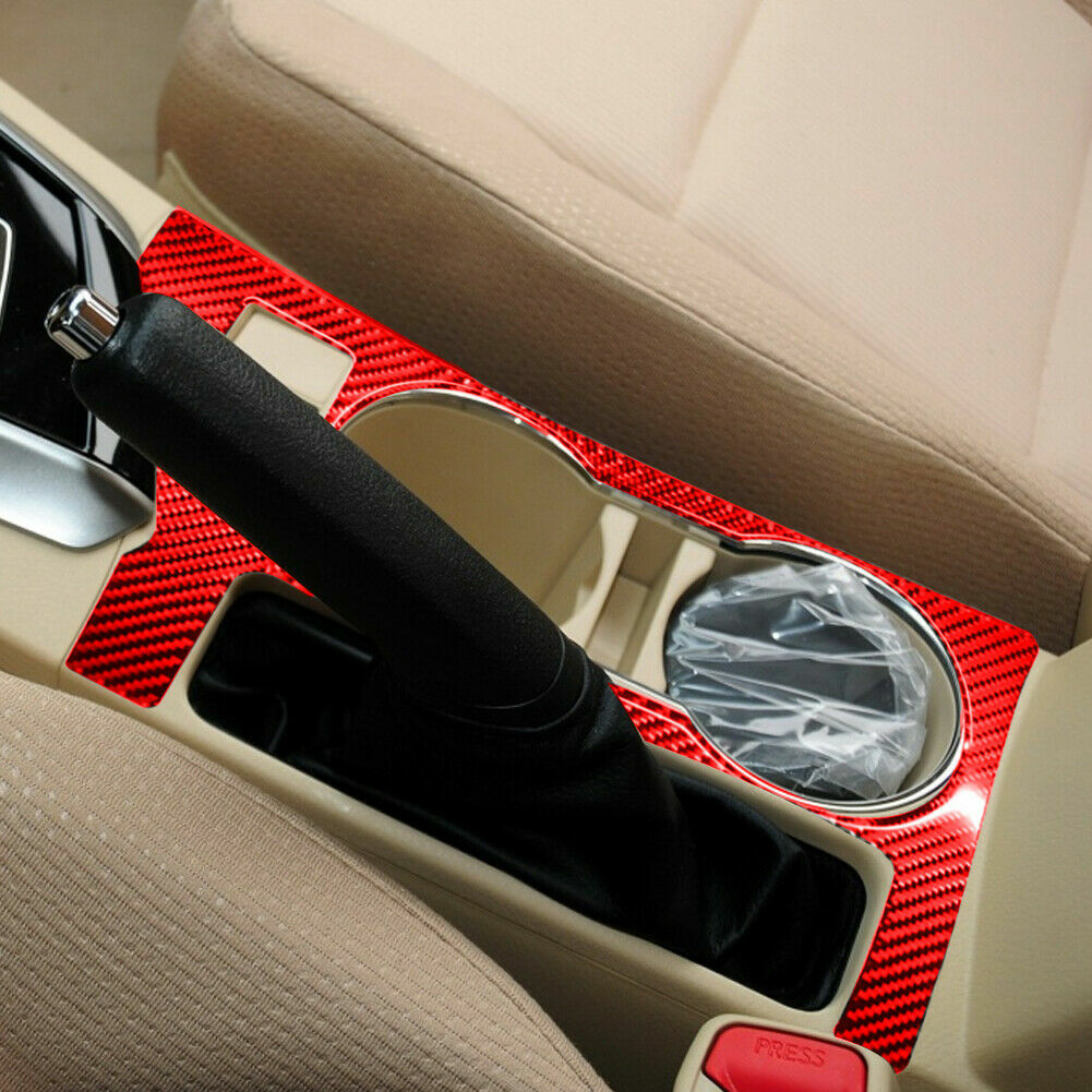 14¡ÁRed Carbon Fiber Central Control Interior Set Trim For T@yota for Corolla 2014-18