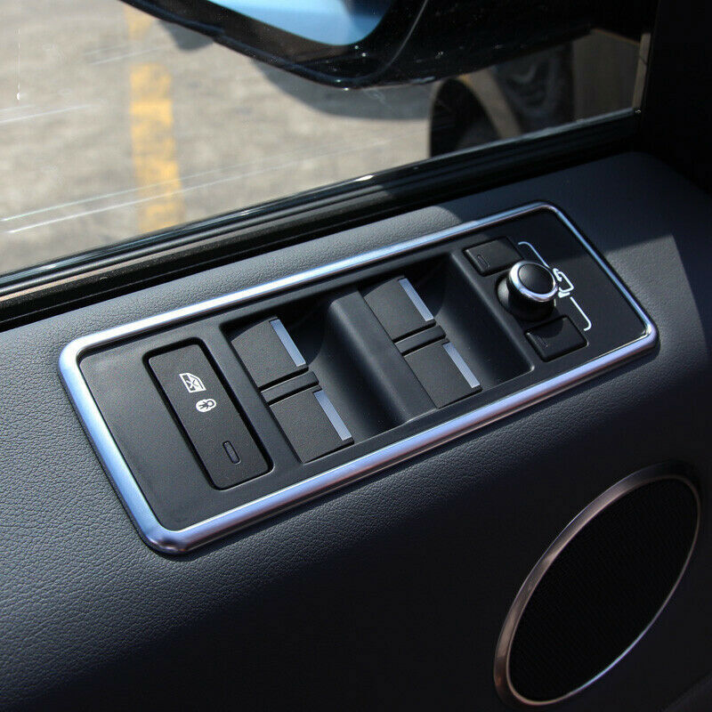 4Silver Window Lift Panel Frame Cover Trim for Land Rover Range Sport 2014-2017