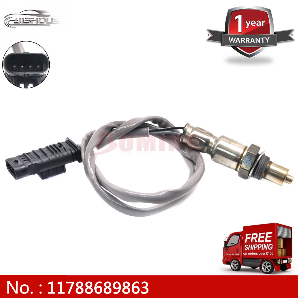 11788689863 is a new O2 oxygen sensor suitable for BMW X3, X4, X5, X6, X7, 540i 3.0L (2019-2022).
