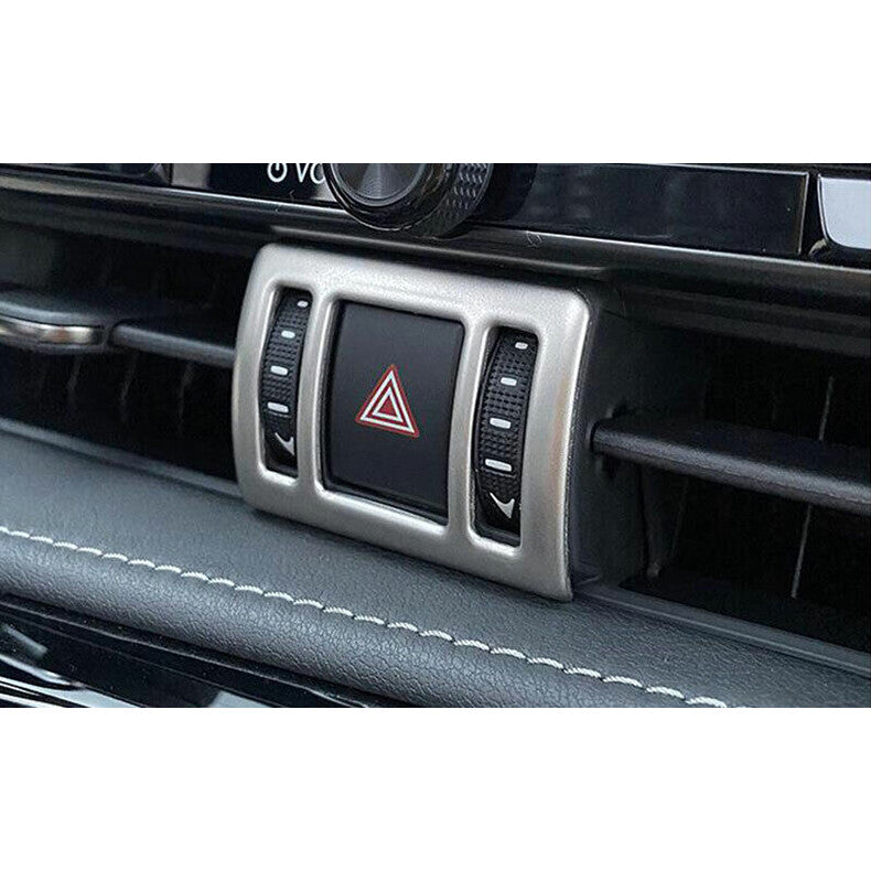 for Lexus NX250/350/h/450h 2022-2024 Silver Emergency Light Switch Panel Trim 1x