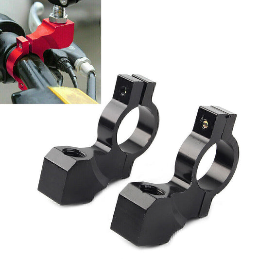 7/8 Motorcycle Bike Handlebar Rearview Mirror Mount Bracket Clamp Black