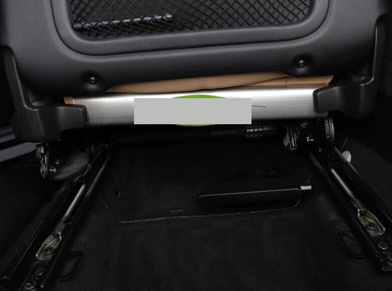 for Volvo XC40 2019-2022 Silver Titanium Rear Air Outlet Anti-Kick Panel Trim 2x