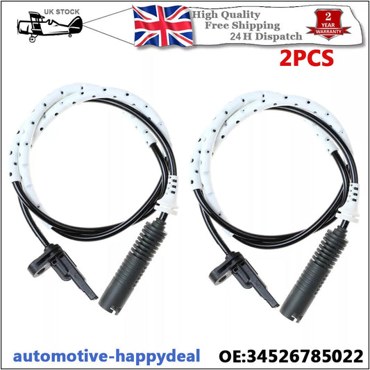 2X Rear ABS Wheel Speed Sensor for BMW 1 3 Series E81 E90 E91 130i 330i
