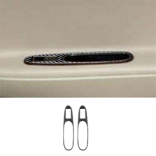 2Pcs Window Button Trim Cover Type C Carbon Fiber for Chevrolet COBALT 2005-2010