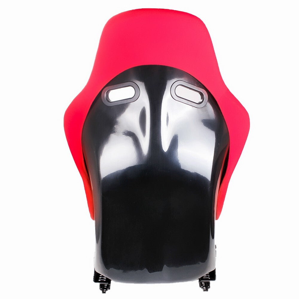1Pair Red Universal Racing Adjustable Bucket Reclinable Seats  Slider Rail