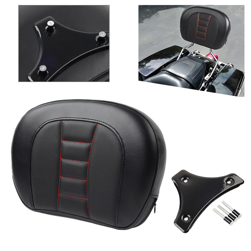 Passenger Sissy Bar Backrest Pad Bracket fit for Harley Touring Electra Street
