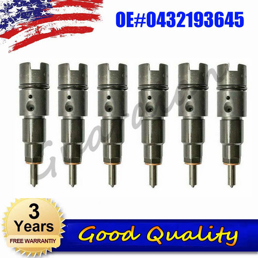 6-pack fuel injectors, 0432193645, new parts for replacement and repair of ISB 5.9L fuel injectors.