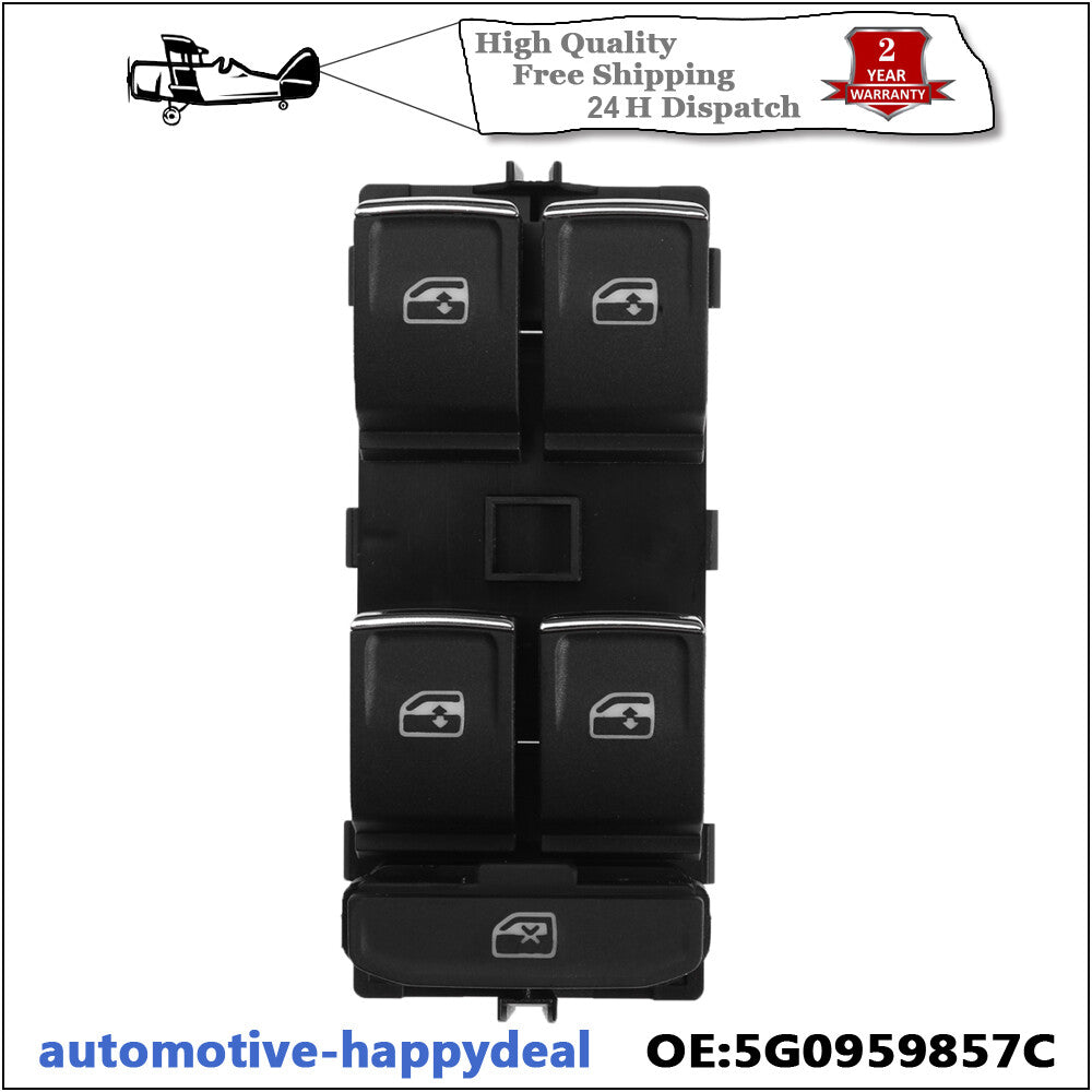 Right Master Power Electric Window Switch for VW for Seat for Skoda RHD UK 5G0959857C