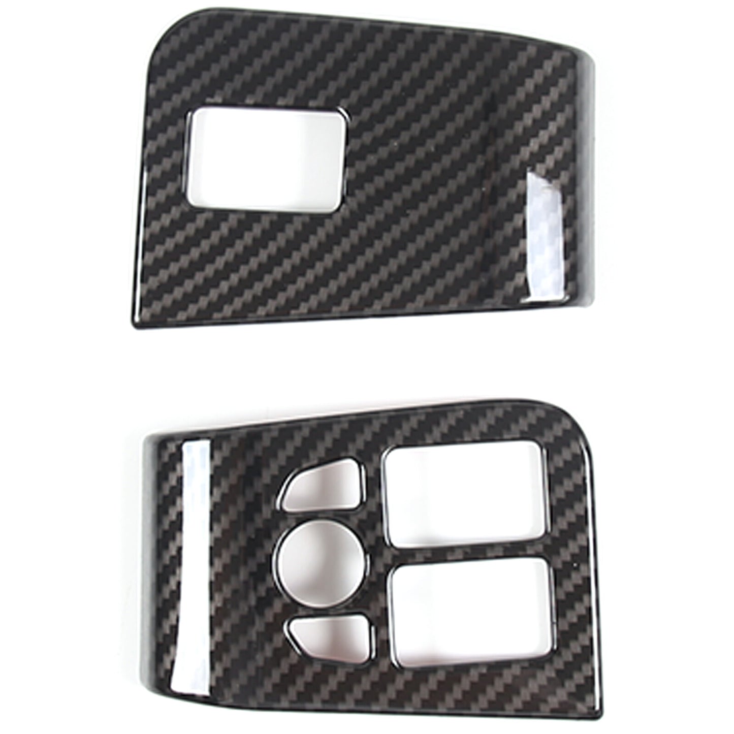 Matte black ABS door mechanical switch button decorative sticker for Corvette C8 20-23