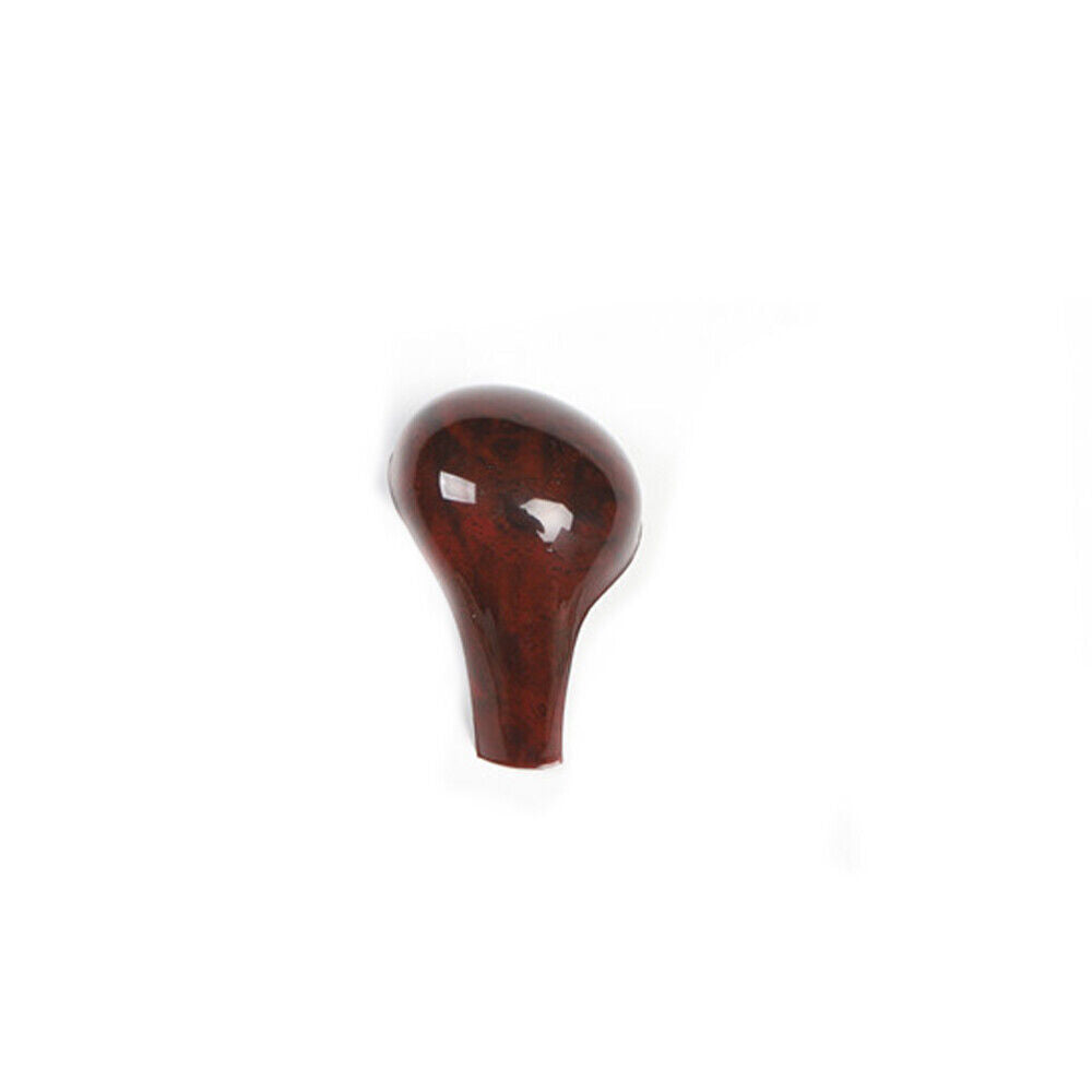 Car Inner Gear Shift Knob Head Cover Trim Fit for Audi A6L 2005-2011 Brown Wood
