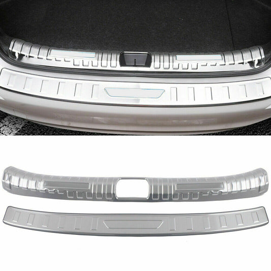 for Honda for Civic 2022-2023 Silver Rear Bumper Guard Sill Scuff Plate Cover Trim2
