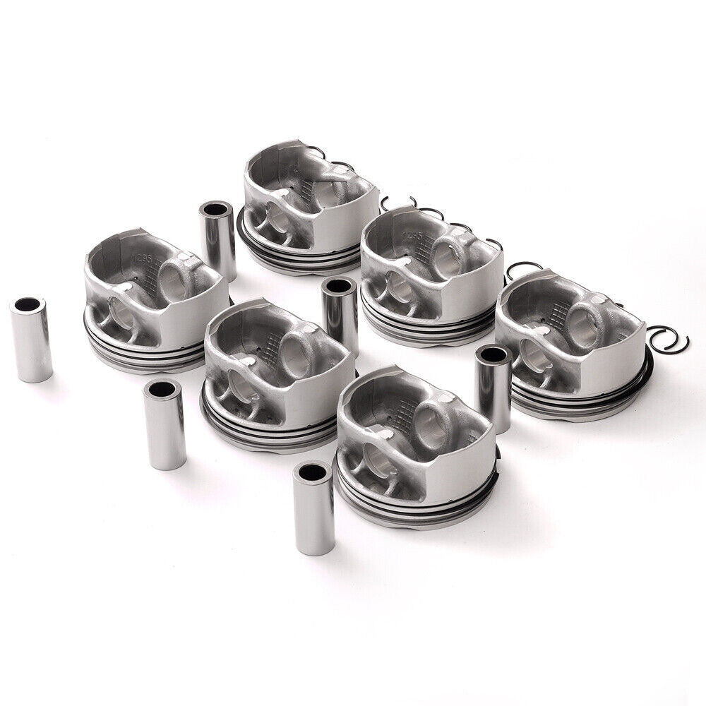 6x Pistons Rings Set STD Low Compression 9.7:1 for BMW E60 E90 325i 523i N52B25