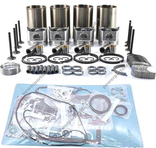 Overhaul Rebuild Kit with Valve Kit for Isuzu DMAX 4JK1 4JK1T Engine