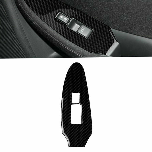 Carbon Fiber Window Lift Switch Button Cover Fit for Nissan 370Z 2009-20