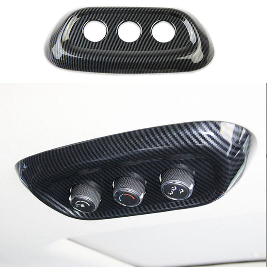 for Dodge Durango 2014-2021 Rear Roof A/C Outlet Vent Cover Trim Carbon Fiber