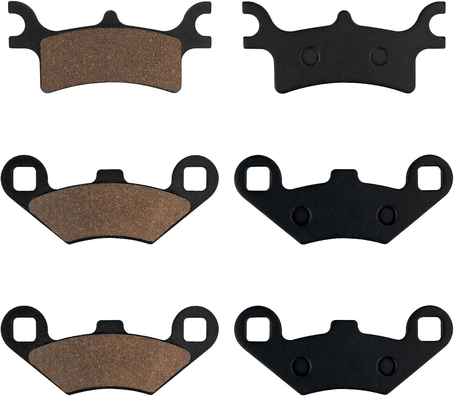 Front and Rear Brake Pads for Polaris Scrambler 500 Twin 700 EFI MV Twin 800