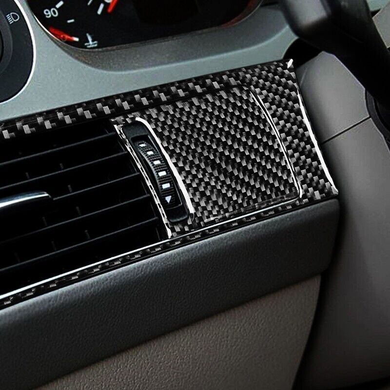 Real Carbon Fiber Car Air Vent Outlet Cover Trim for Audi for A6 S6 2005-2011 2PCS