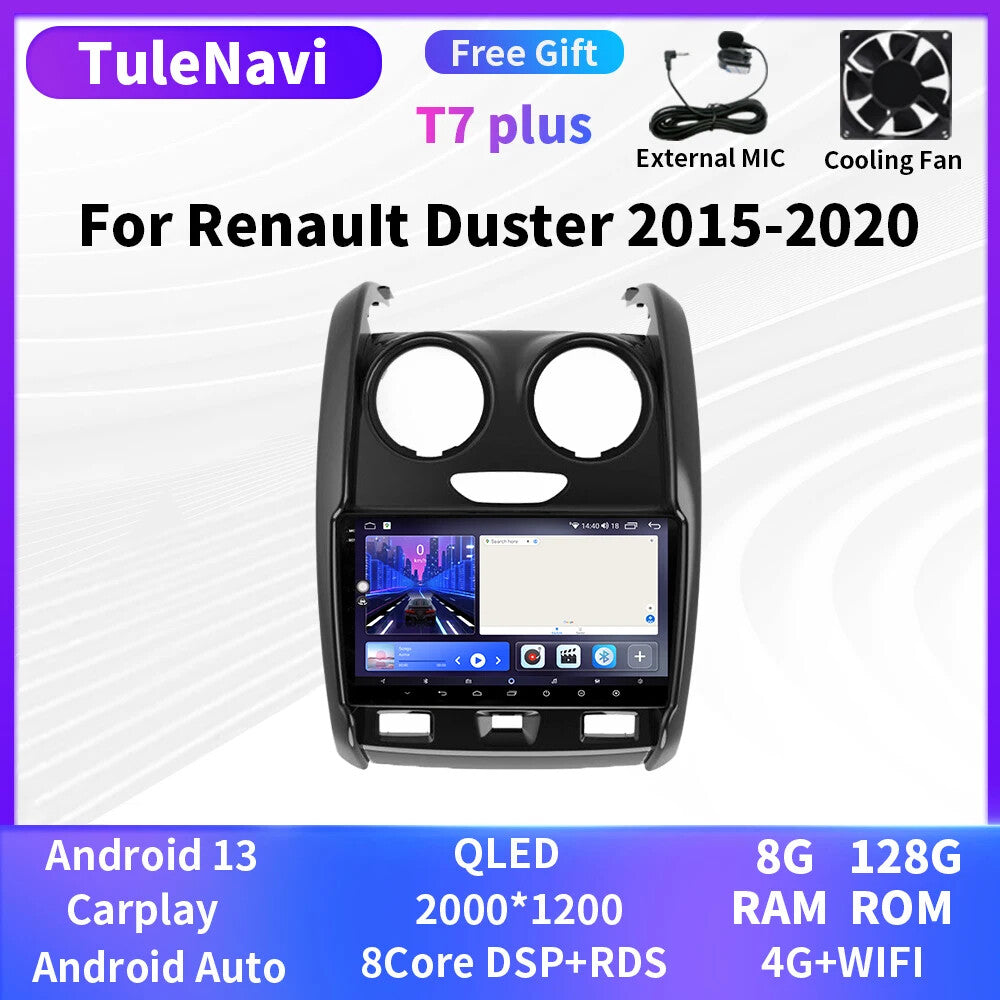 for Renault Duster for LADA Largus 4G Android GPS Navi Car Radio Player Carplay Auto